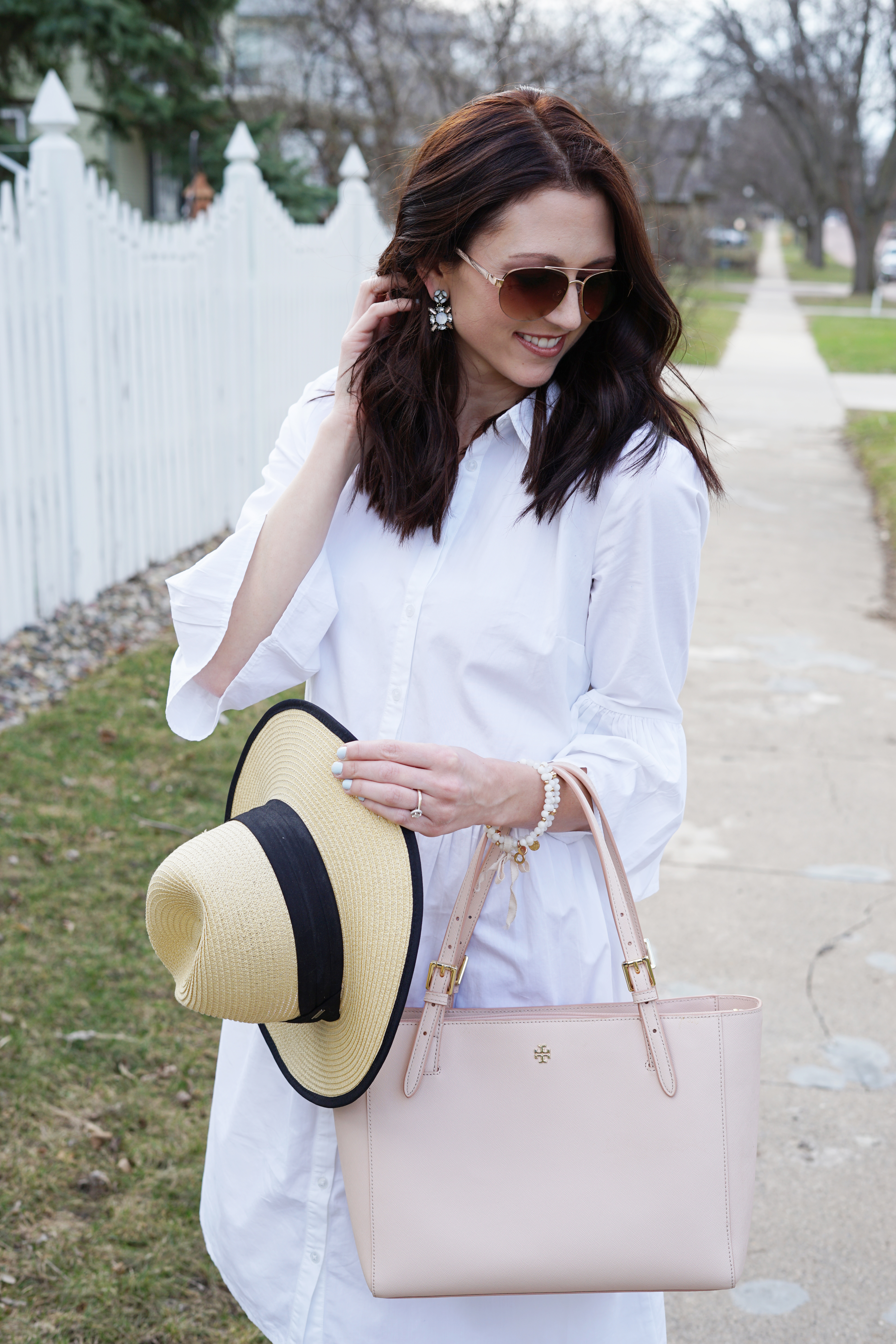 Bell Sleeved Shirt Dress - Midwest In Style