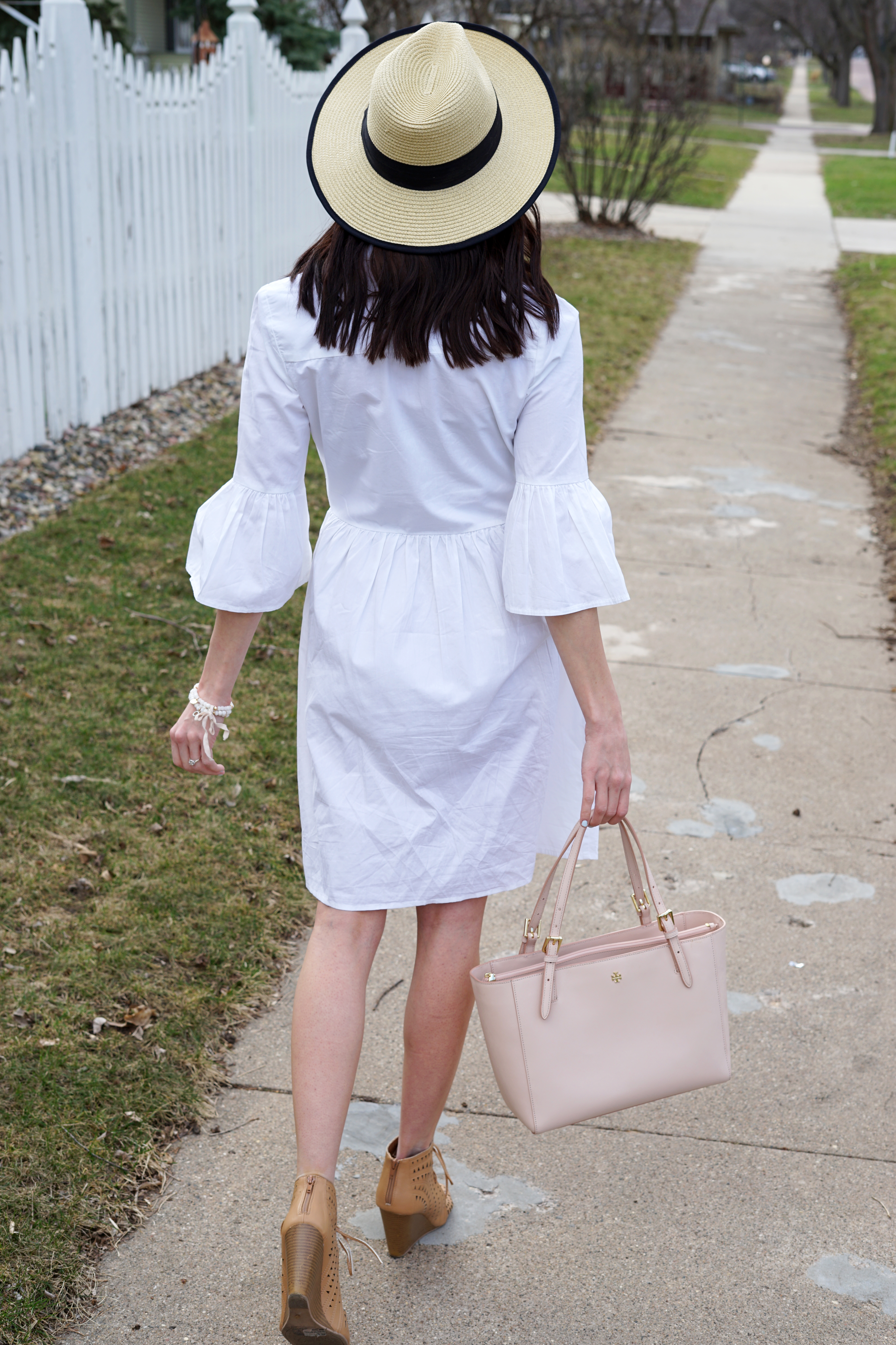 Bell Sleeved Shirt Dress - Midwest In Style