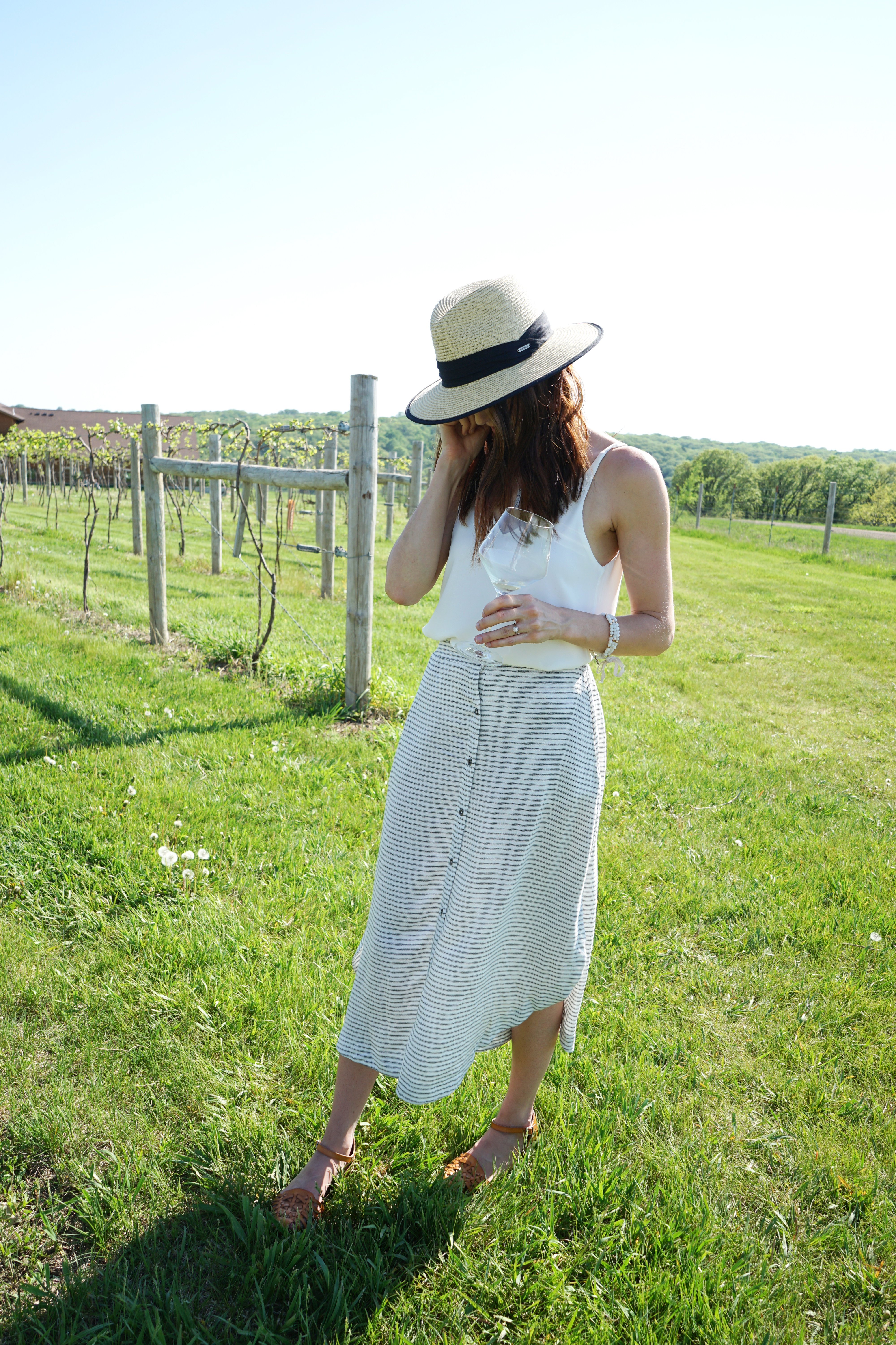 Button Down Skirt - Midwest In Style