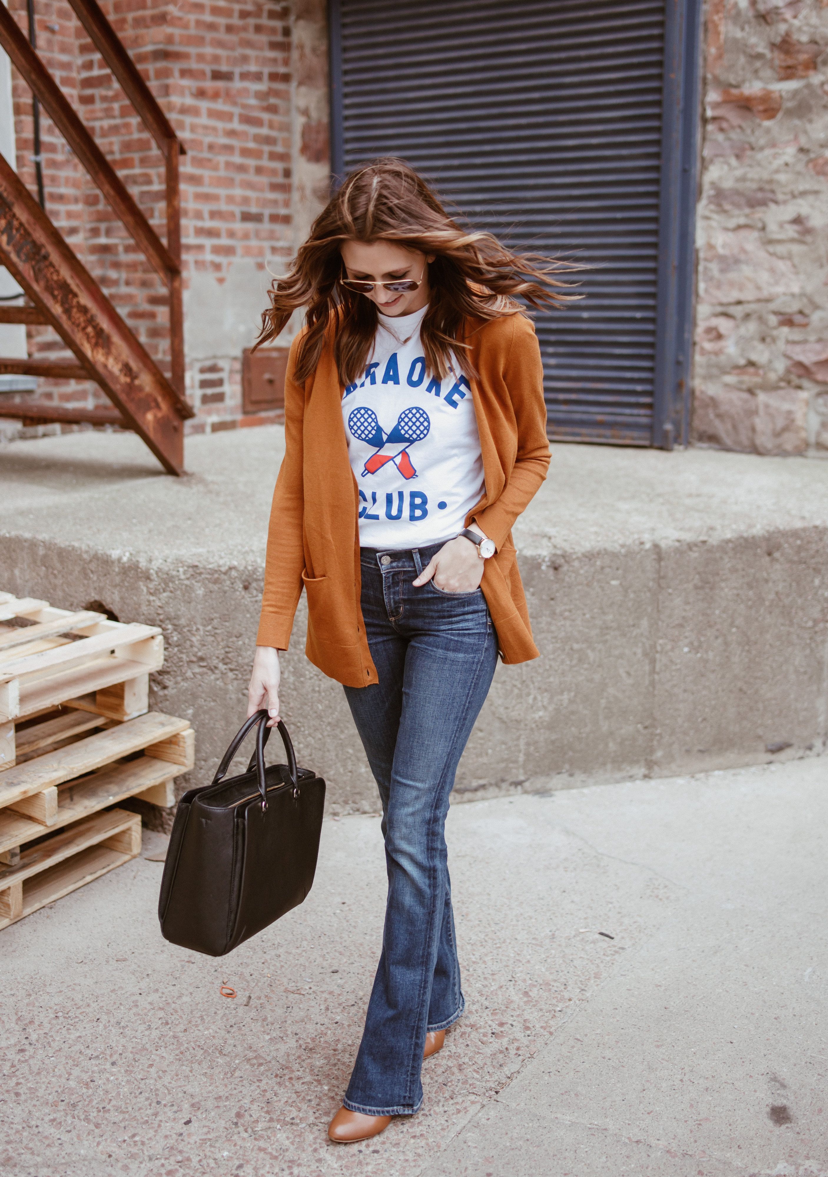 Graphic Tee and Flare Denim - Midwest In Style