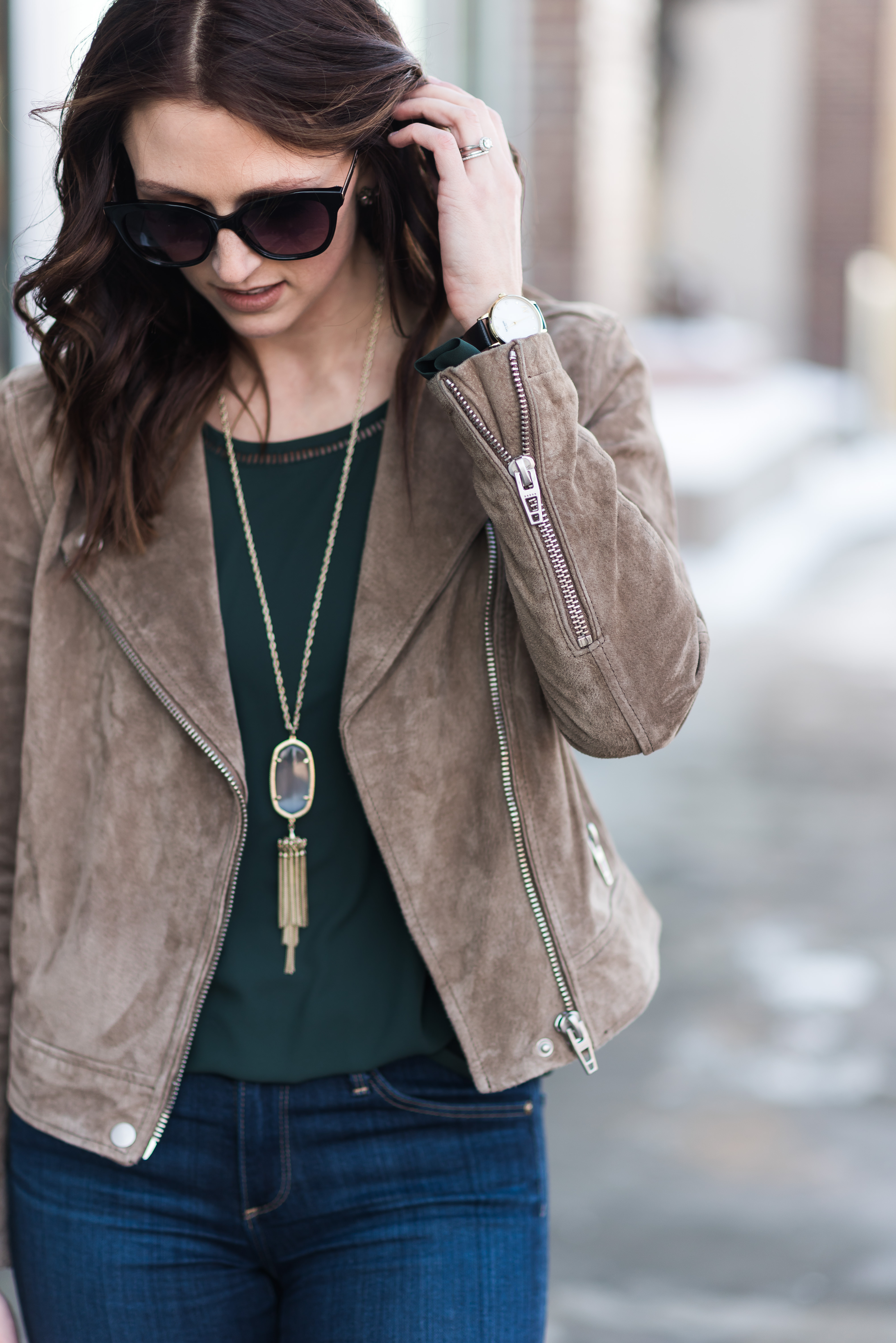 Suede Jacket Outfit - Midwest In Style