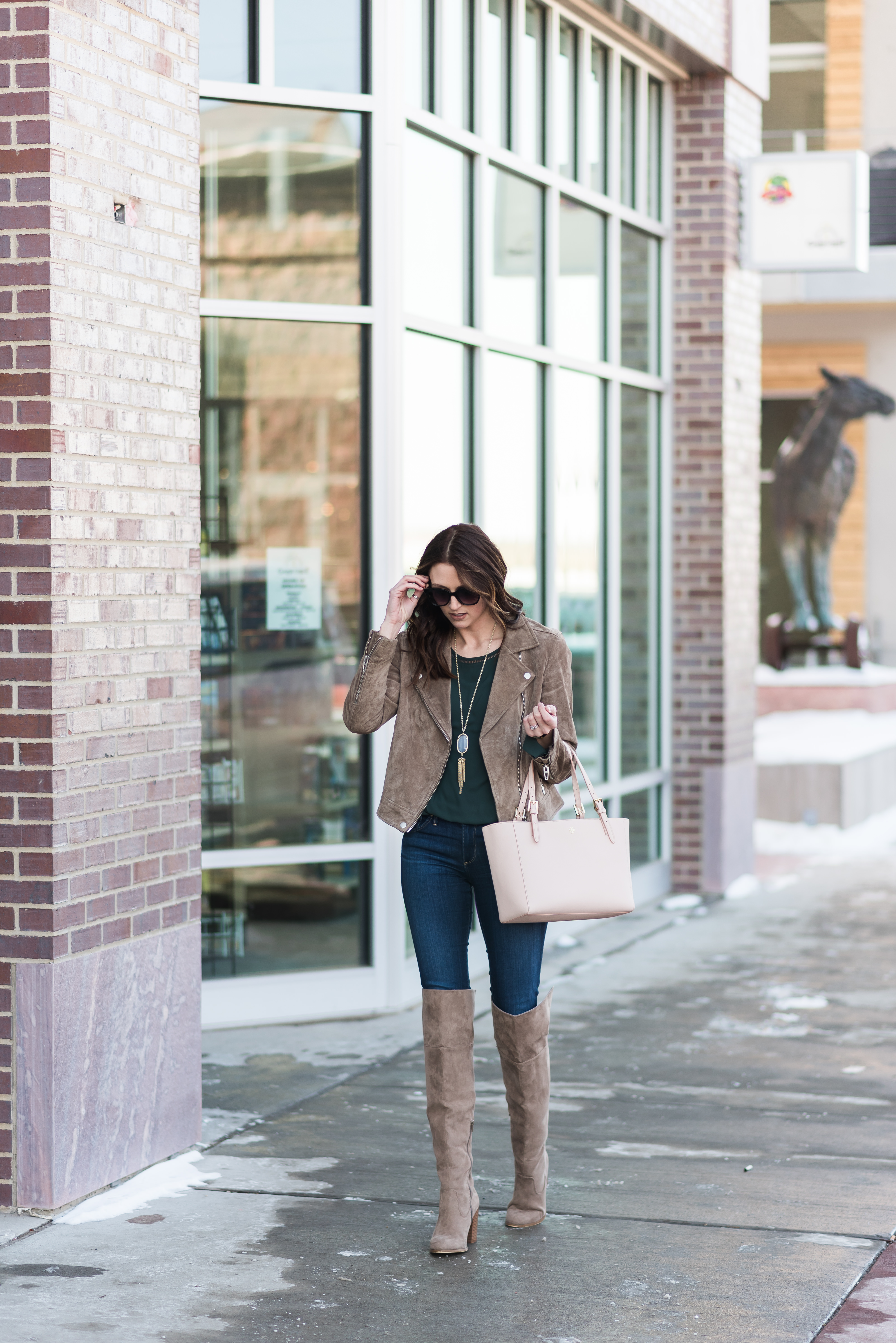 Suede Jacket Outfit - Midwest In Style