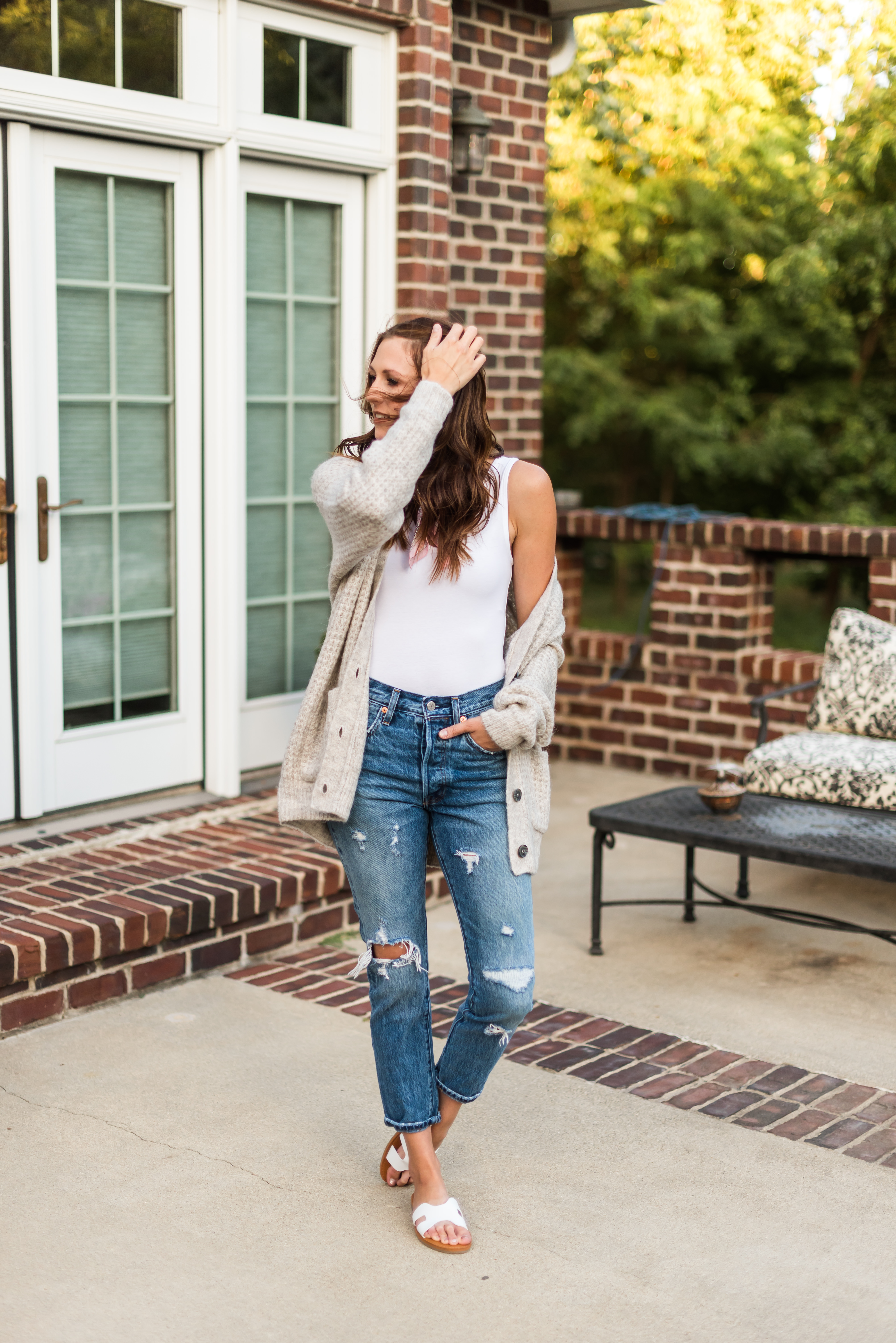 Cardigan and denim - Midwest In Style