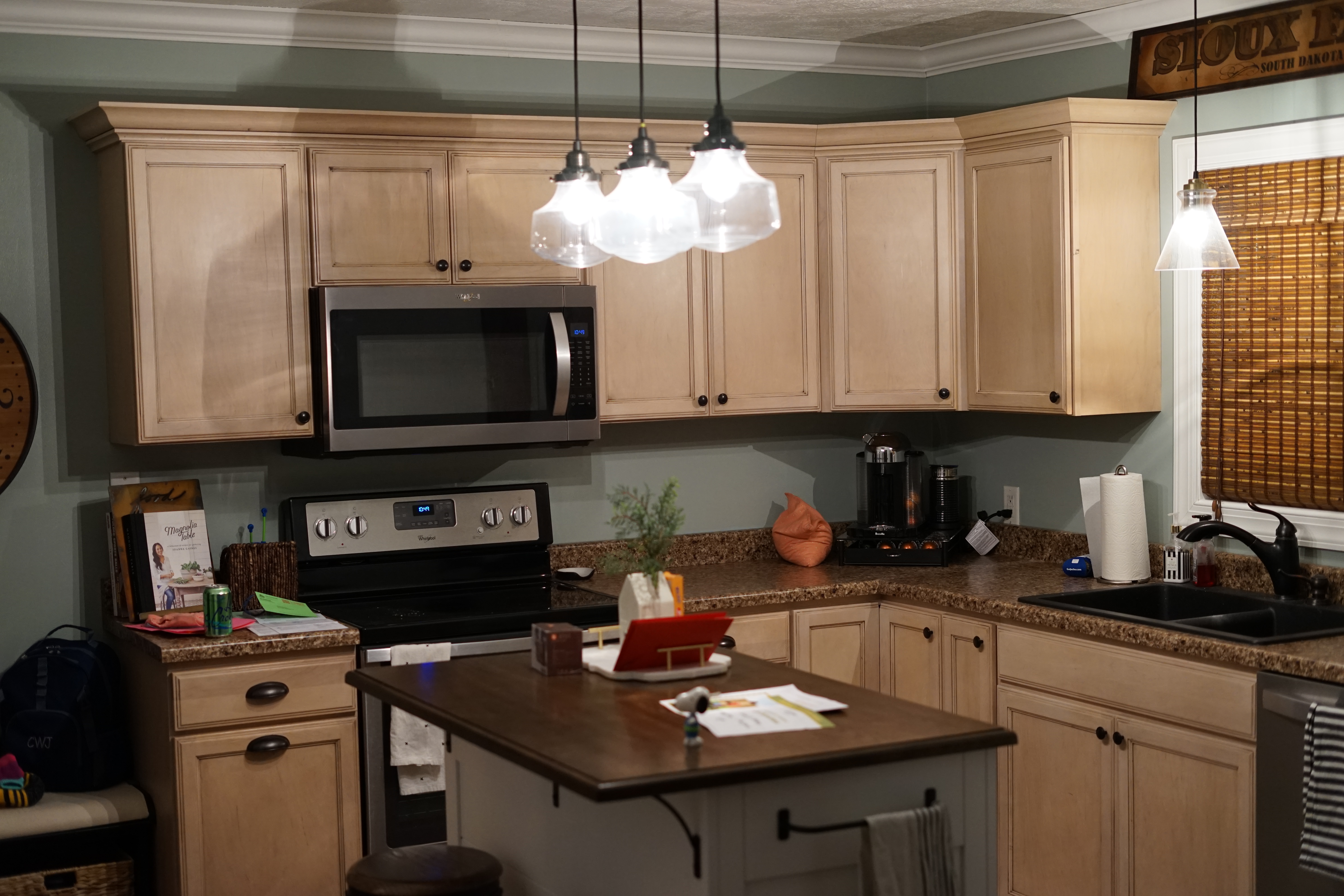 Kitchen before renovation - after dining room removal