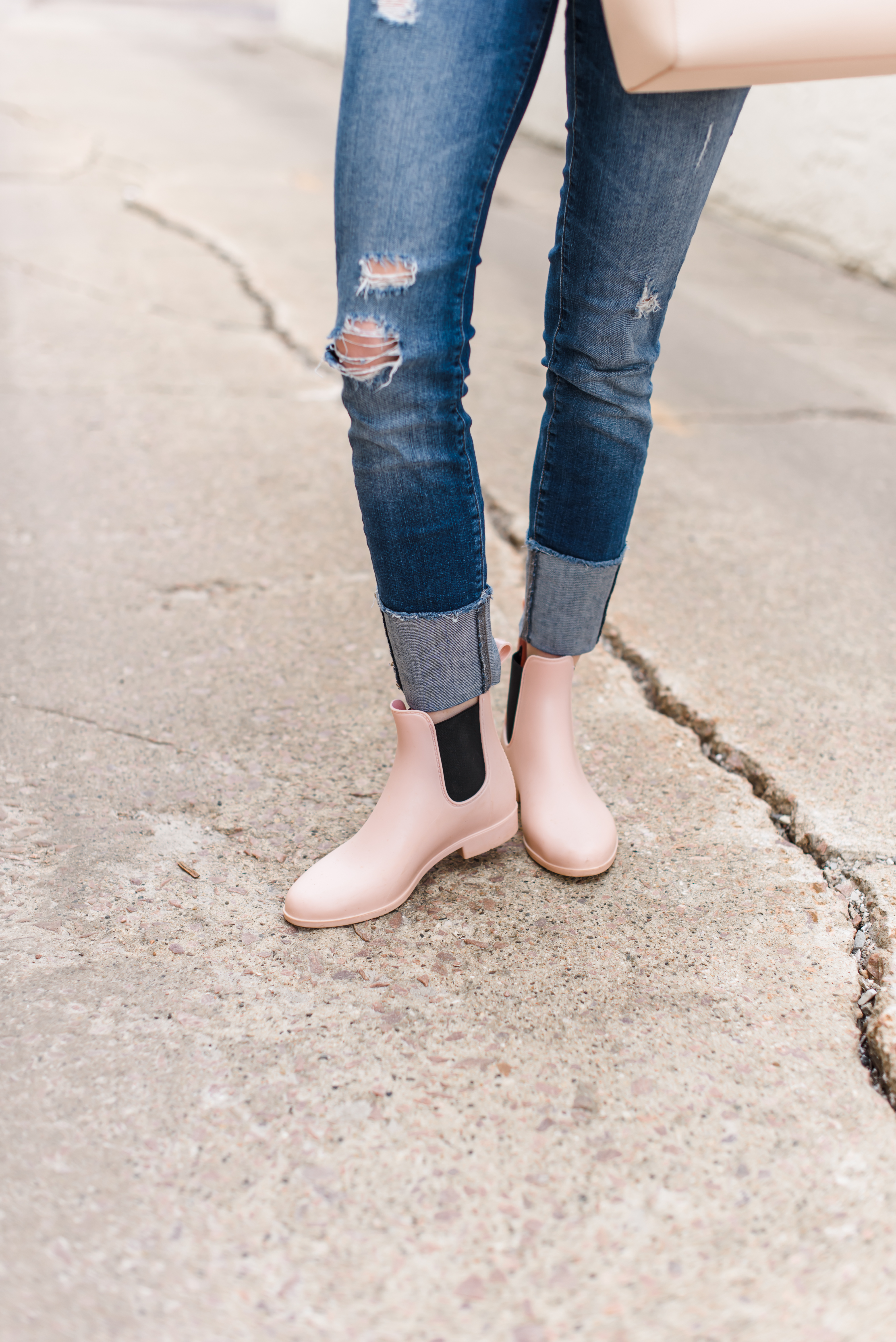 ankle rain boots outfit