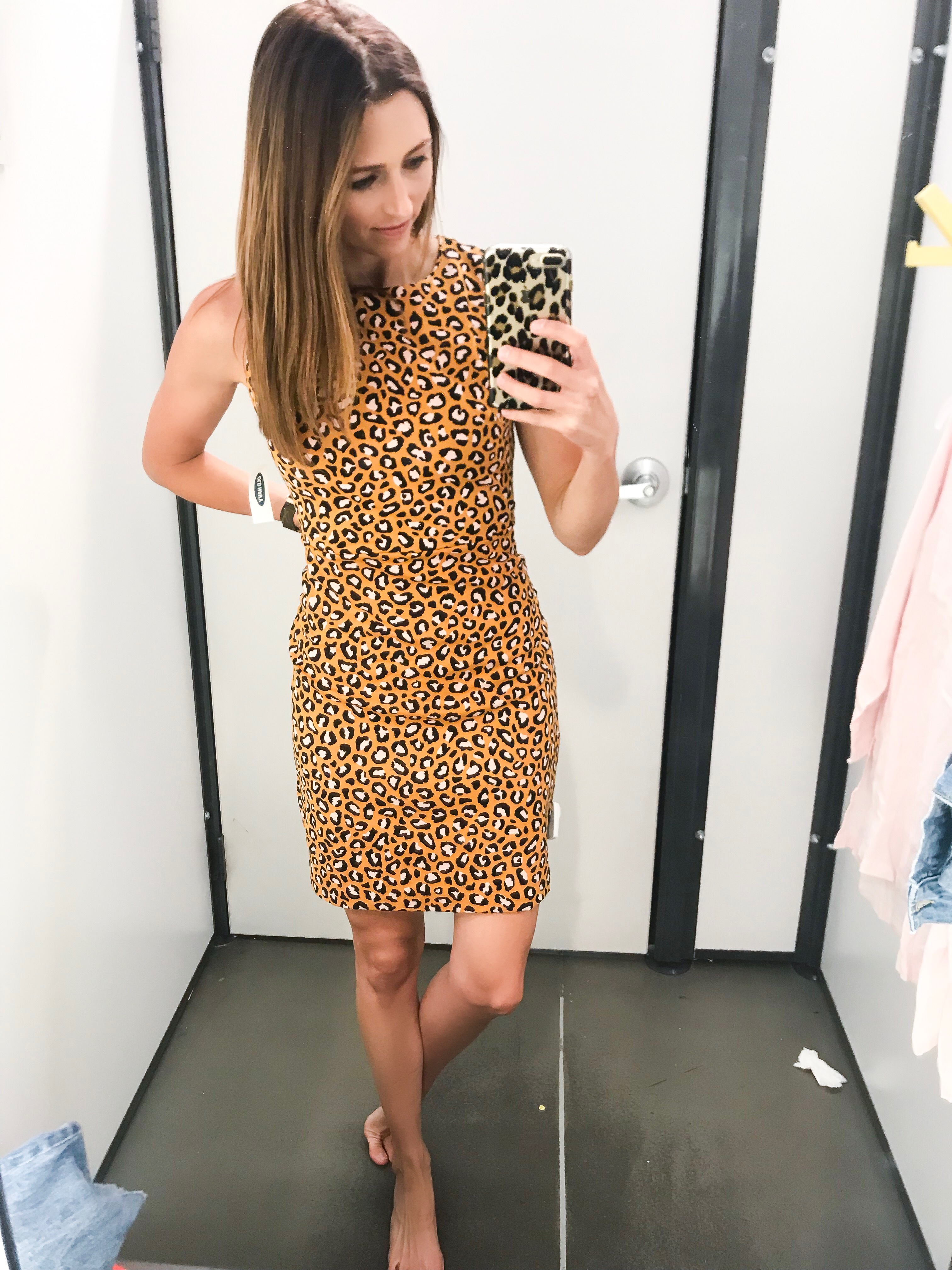 old navy leopard print dress