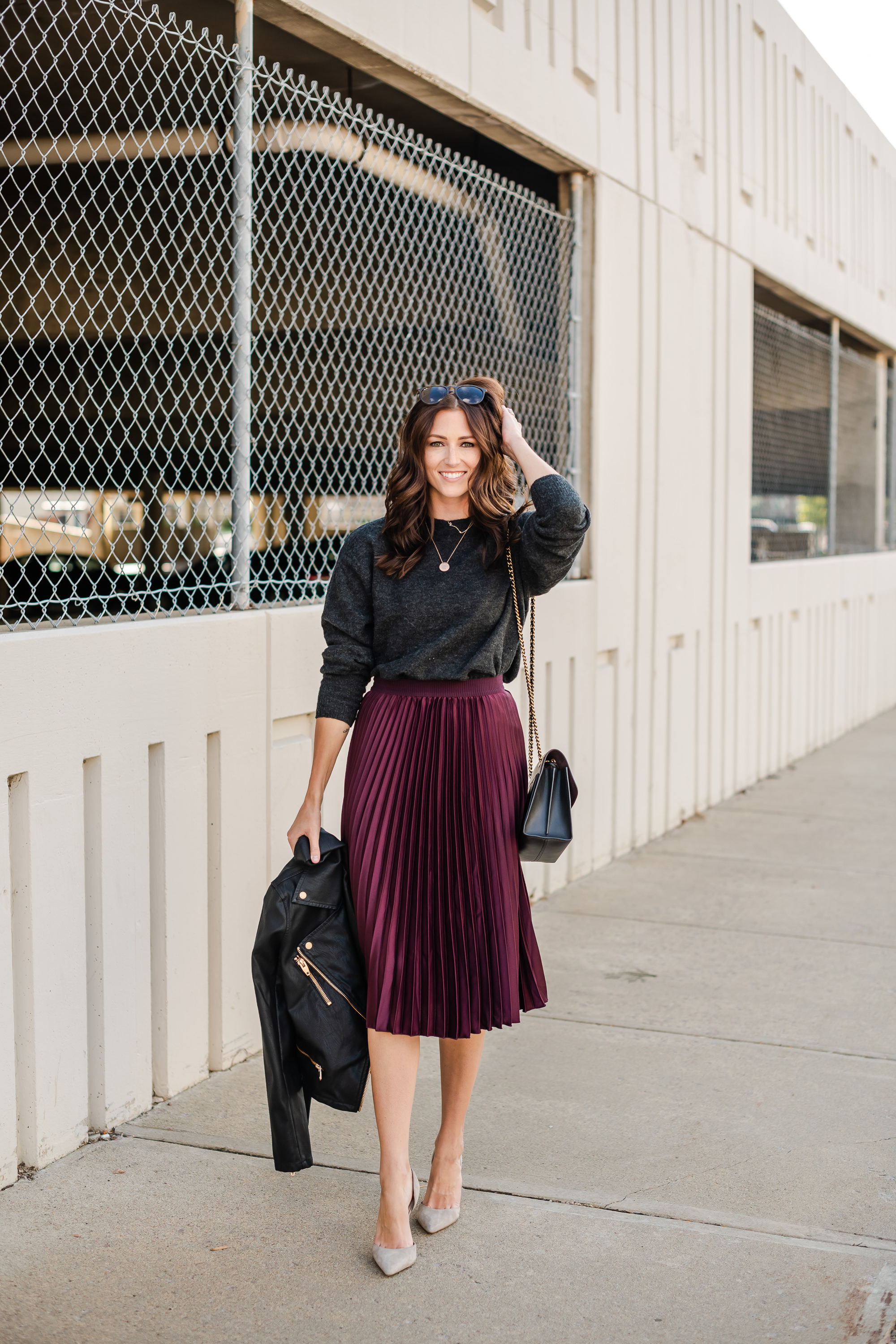 Pleated Midi Skirt - Midwest In Style