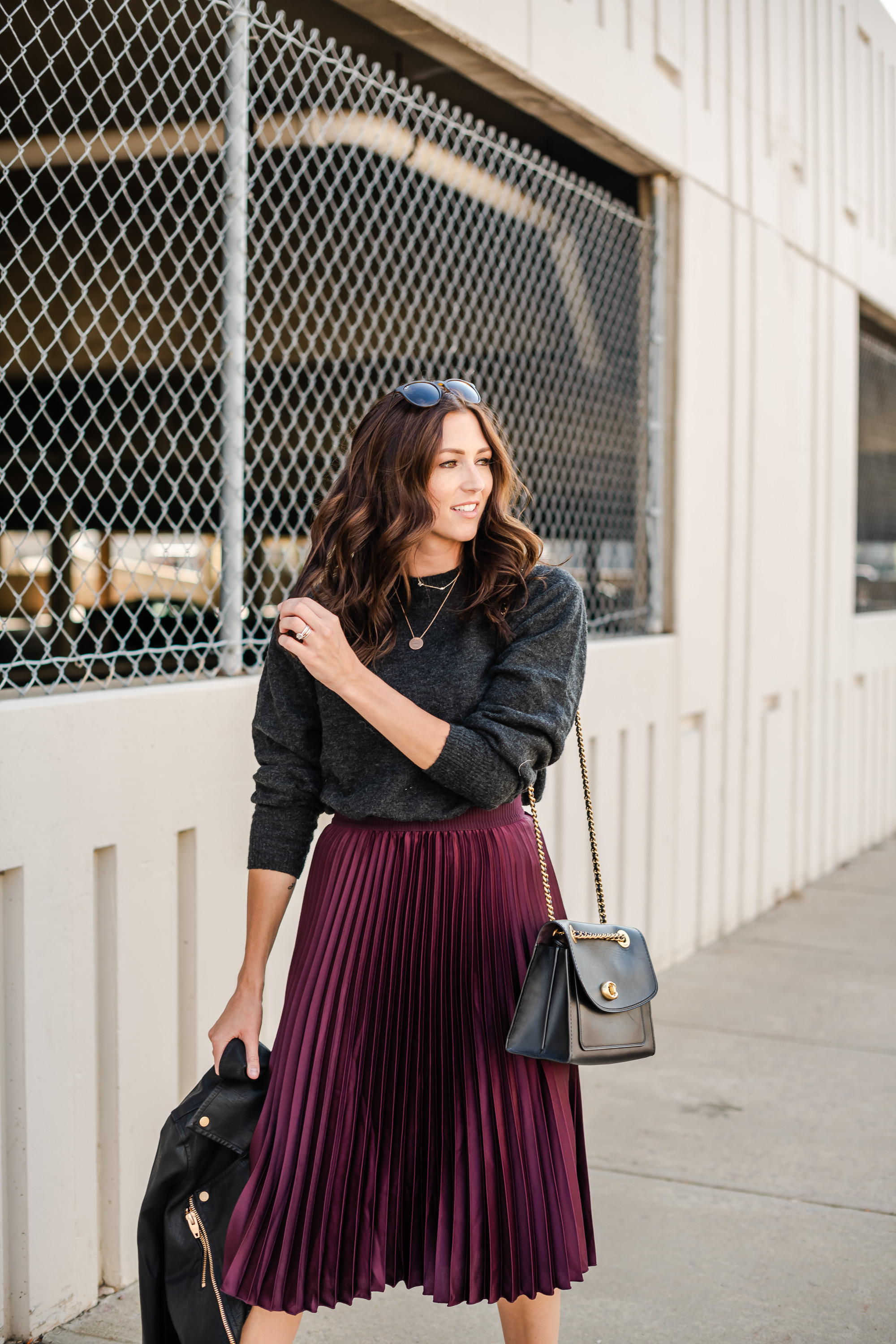 Pleated Midi Skirt - Midwest In Style