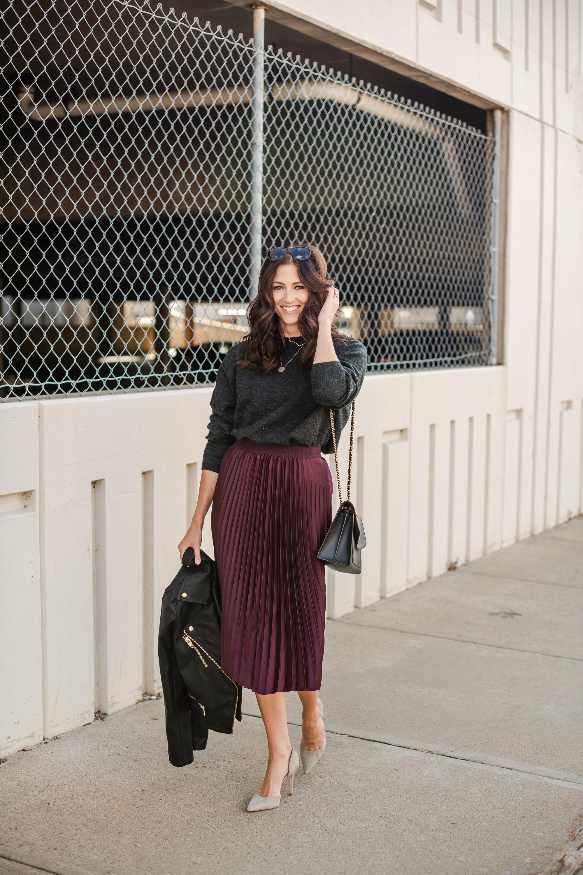 Pleated Midi Skirt - Midwest In Style