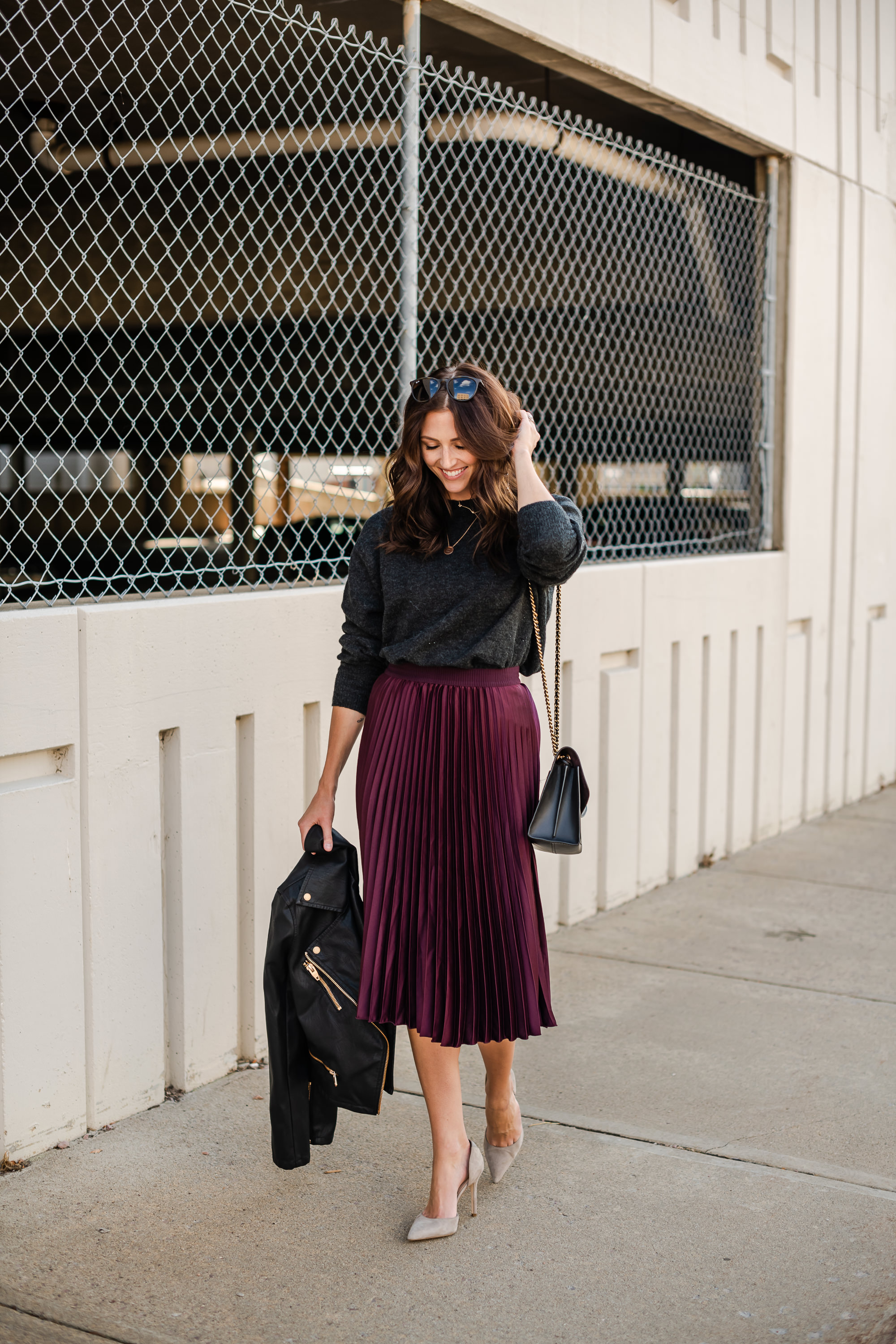 Pleated Midi Skirt - Midwest In Style